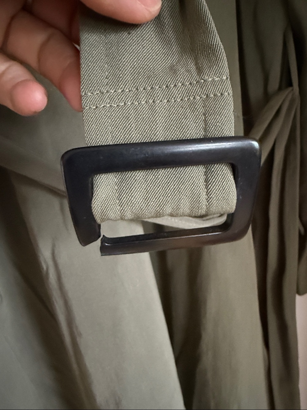 Dries Van Noten Olive Green Trench Coat - Picture 6 of 6